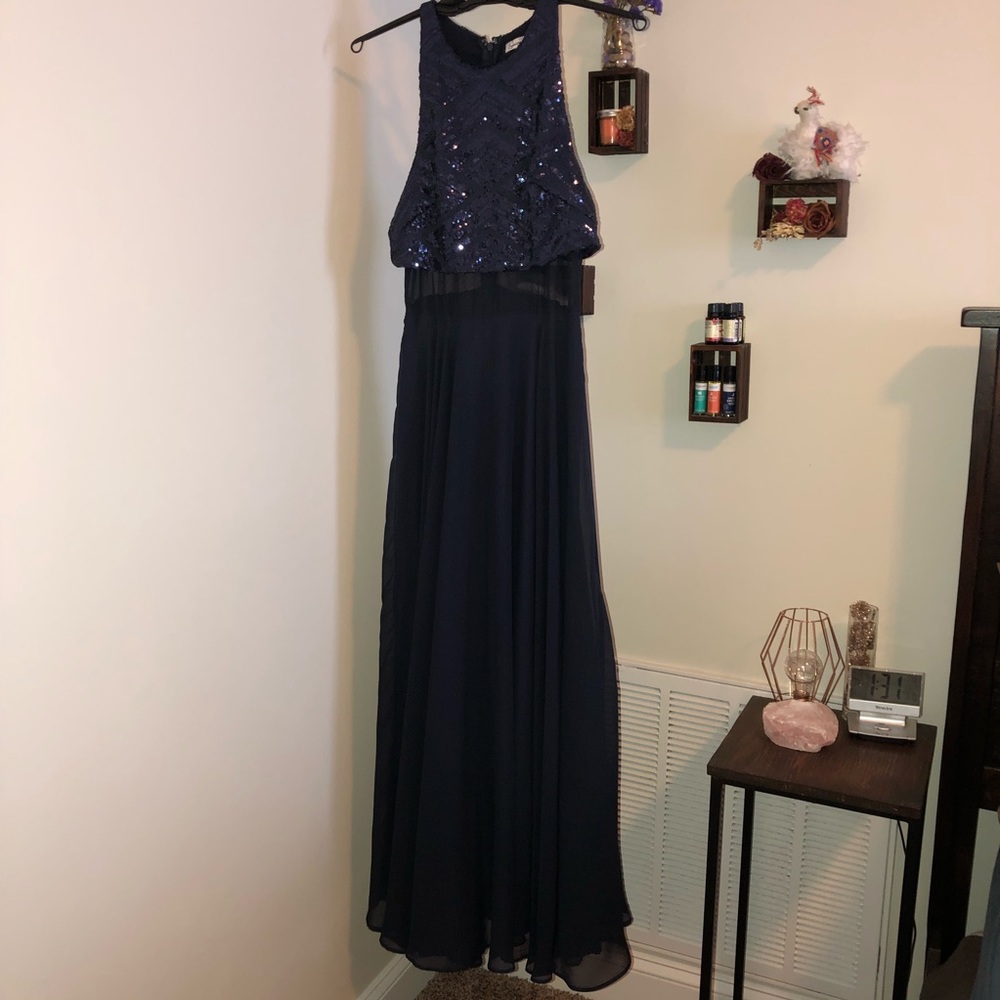 Navy blue formal dress
